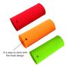 3Pcs Silicone Non-slip Anti-scald Insulated Hot Pot Handle Grip Holder Potholder