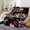 1pc Scarface-Inspired Flannel Blanket - Soft Cozy All-Season Throw for Bedroom, Sofa, Camping, Travel - Perfect Gift for Movie FansB95