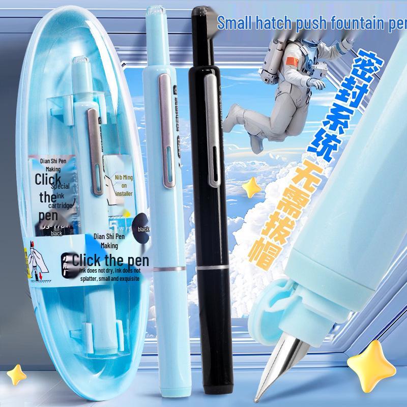 Dotstone Plnicí pero Time Capsule pro studenty - DS-784, Vyměnitelná inkoustová náplň, Začátečnická kaligrafie, Malý dveřní lis.