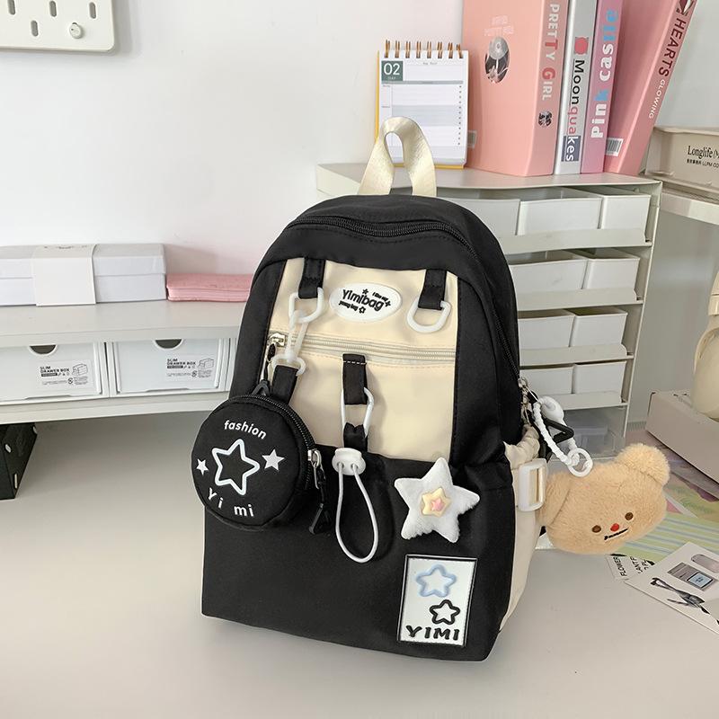 Schoolbag Lightweight High-value Ins Style Schoolbag, Junior High School Girls, High School Students, Grades 3 To 6, Large-capacity Backpack