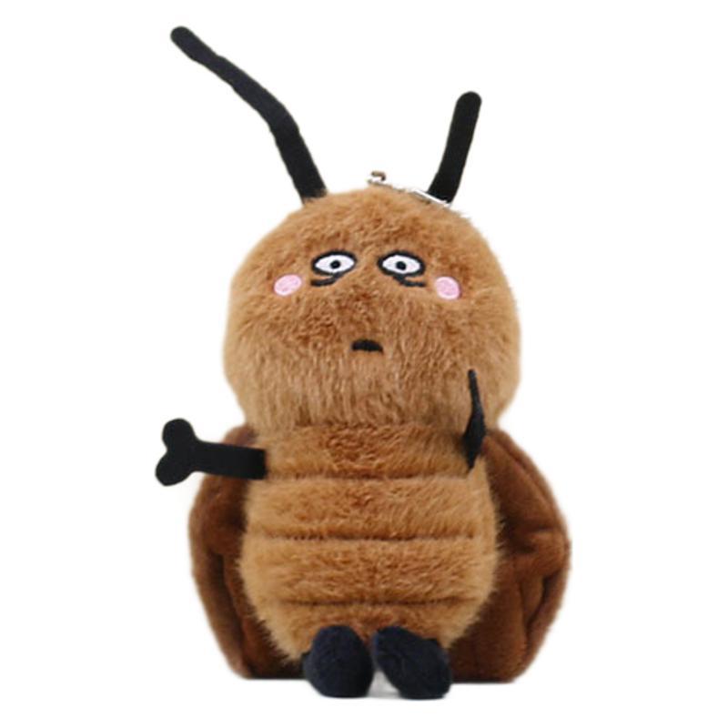 

Pendant Cartoon Cockroach Plush Toy Insect Keychain Comical Doll Bag Accessories