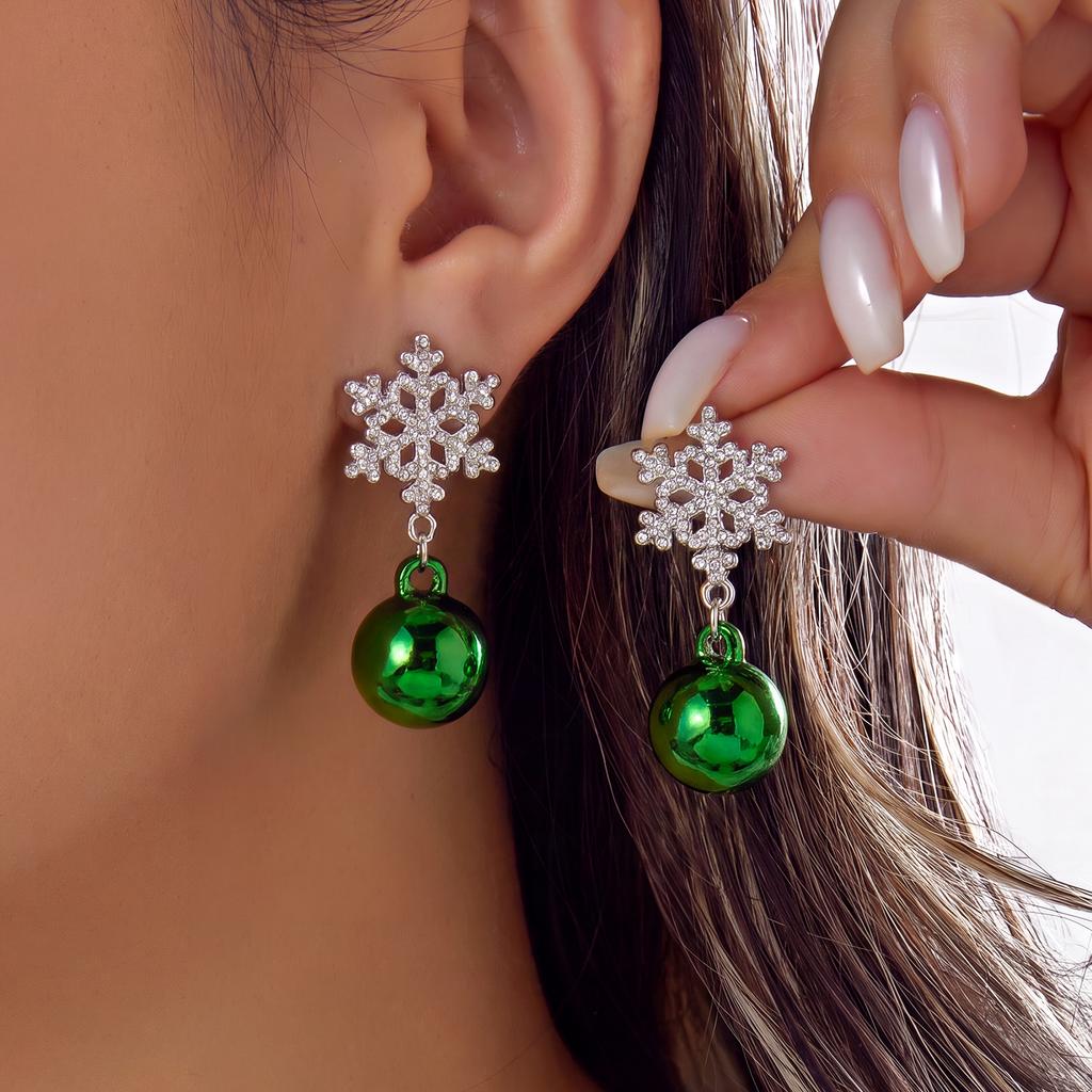 Sparking Snowflake Firework Stud Earrings For Women Rhinestone Exquisite Zircon Piercing Earring Party Charm Jewelry