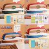 Creative Oxford Cloth Pencil Case With Transparent Color Block For Students And Office Use