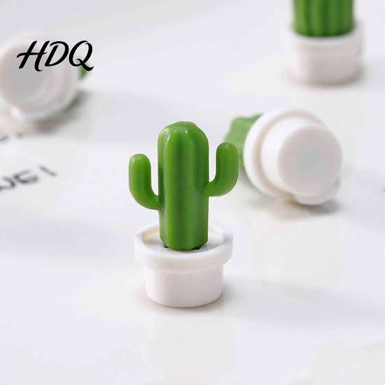 Heavy Duty Magnetic Decorations 6Pcs Potted Cactus Refrigerator Magnets Mini Kitchen Fridge Magnets Magnet Memos Notes Photos Holder Decorative