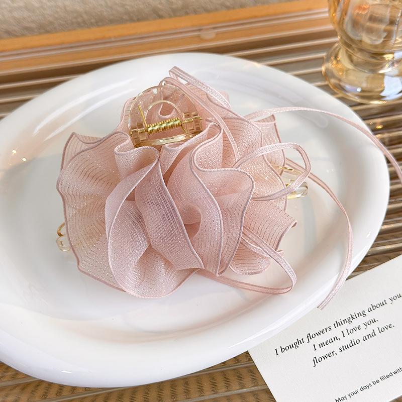 

The New Style Cloud Bud Mesh Pleated Disc Hair Clip Fashion Clip on The Back of The Head High-end Hair Clip Hair Accessories for Women