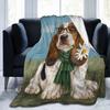 Basset Hound Hundedecke Flanell-Kuscheldecke für Sofa Bett Weiche Decke Leichte Schoßdecke, Beste Geschenke für Tierliebhaber