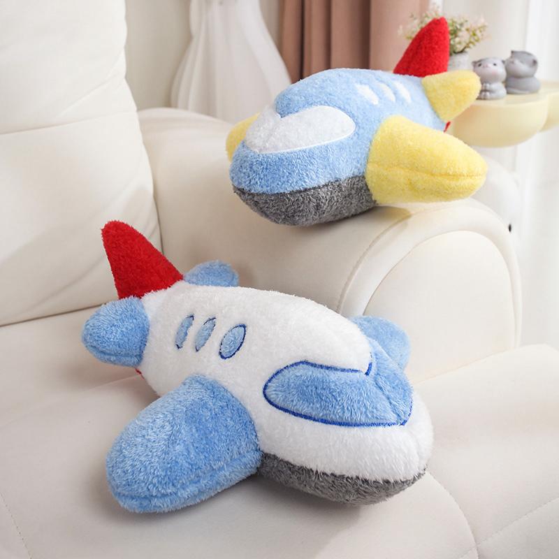 Cane Cartoon Camion dei Pompieri Ambulanza Taxi Treno Cuscino Peluche Giocattoli Morbidi di Peluche Divertenti Macchine della Polizia Carri Armati Aerei Peluche Bambola