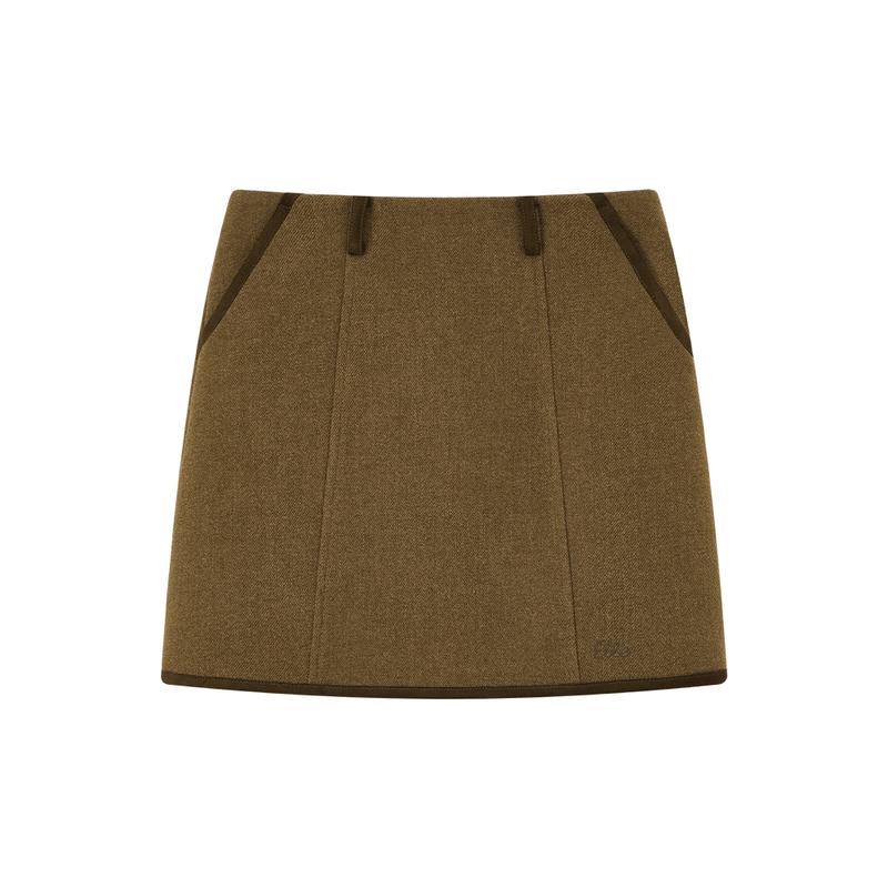 ELLE KIDS Girls  Retro Thin Wool A-Line Skirt 110/120