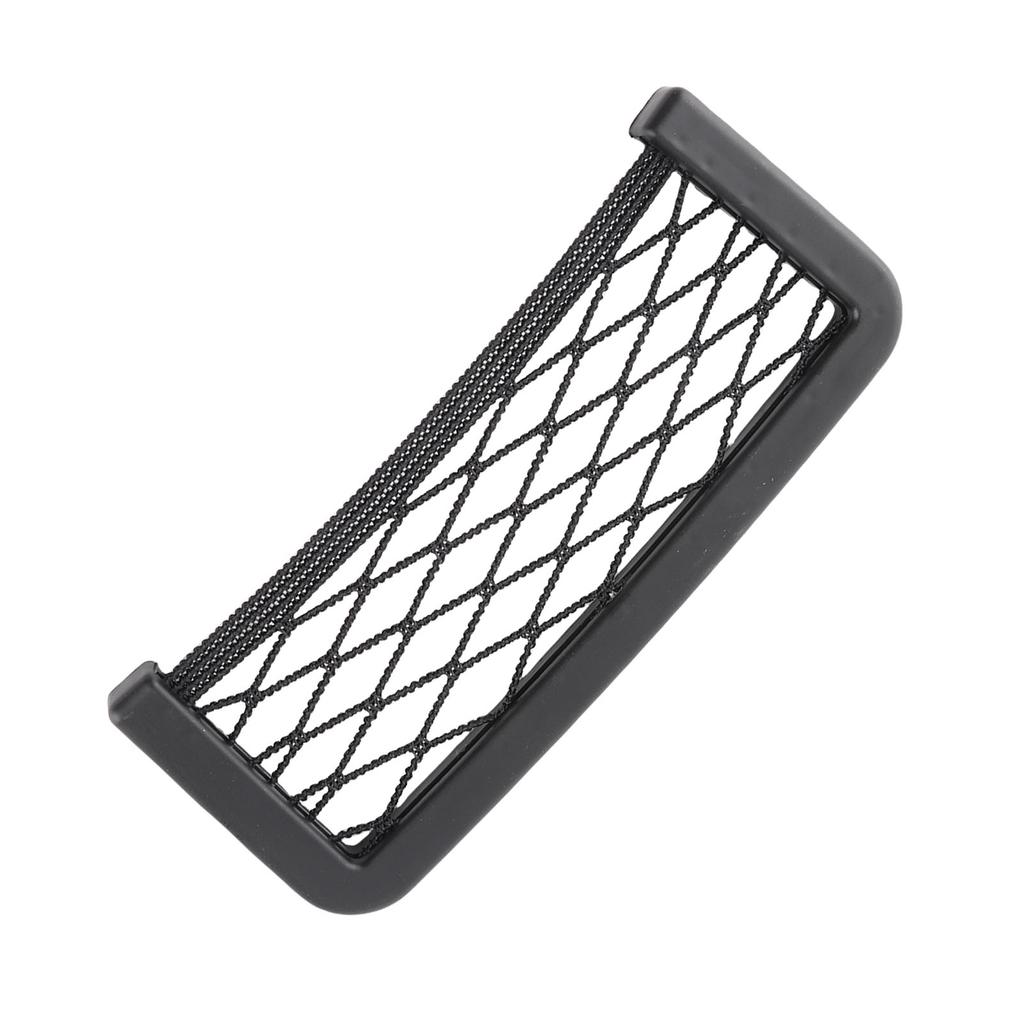 Car Storage Net Bag Back Side Phone Holder Organize Resilient GPS Black 8.5 * 20cm