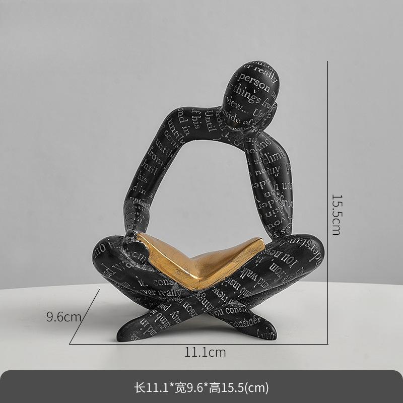 

Original Couple Figurine Handmade Art Decor for TV Cabinet Bar Living Room Home Car