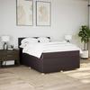 Exclusive House - Slatted Bed Base with Mattress Dark Brown 140x190 Cm