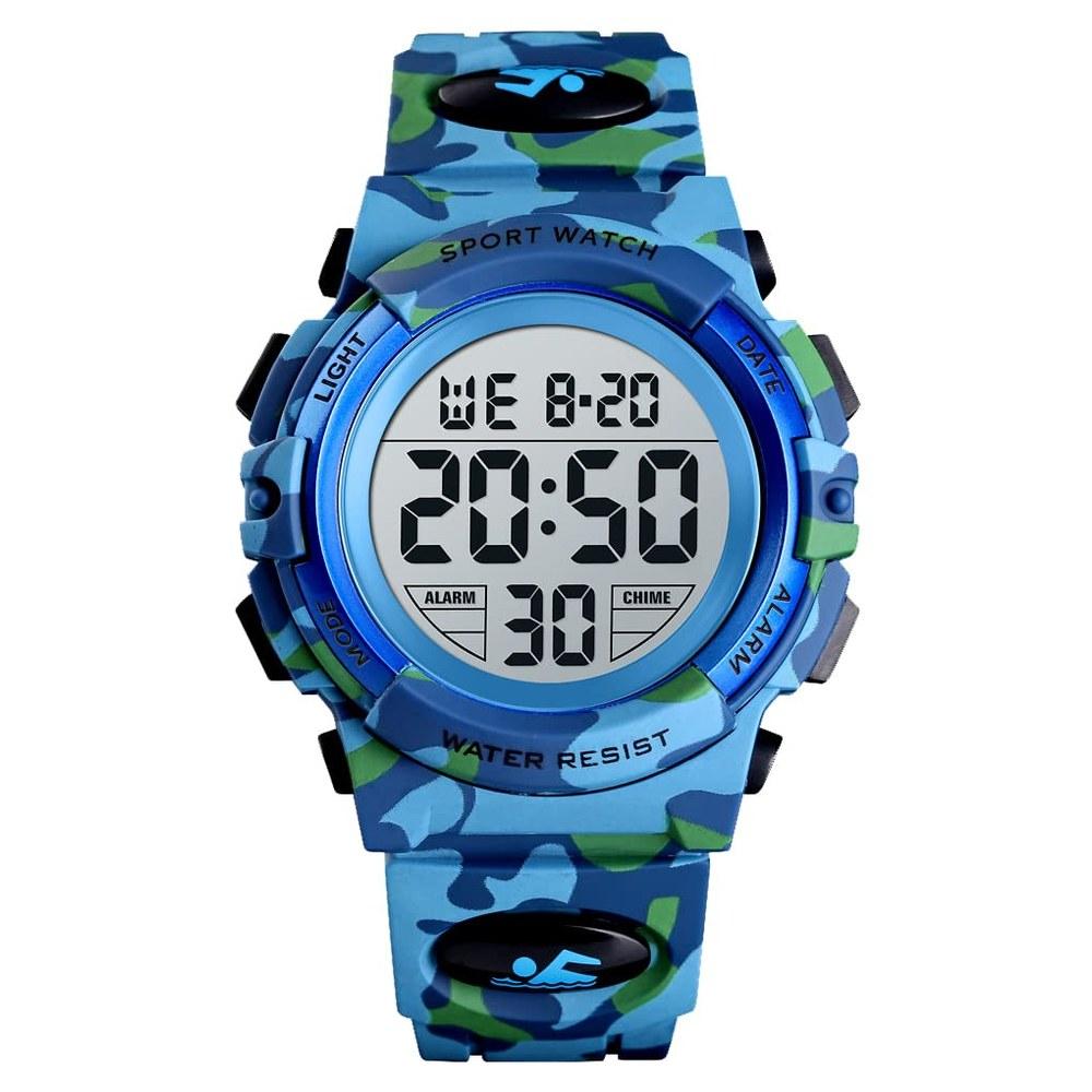 Ben nevis Children's Digital Sports Watch Waterproof Multi-functional Alert Date Day Dual Time LED Analog Display for Boys and Girls