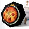 1 Stück Dragon Ball Z, Erd-Automatikschirm 8 Rippen Tragbarer Faltbarer Schwarzer Eisenrahmen für Außenbereich, Strand, Reisen, Sonnenschirm 163