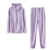 2024 Autumn Hot-Selling Women's Solid Color Hoodie Sweatshirt Sportswear Two-Piece Set