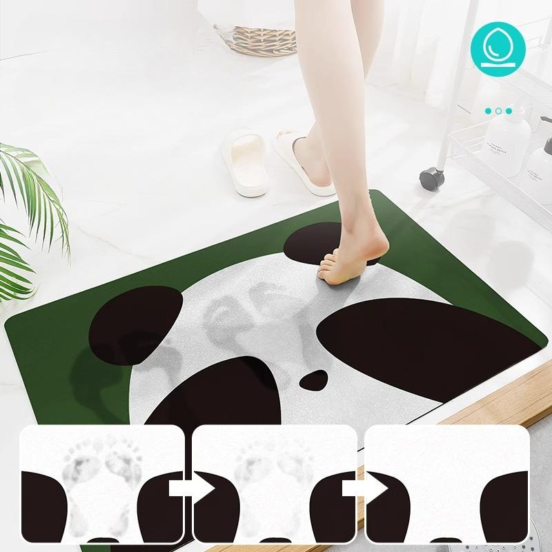 Bathroom Absorbent Floor Mats, Bathroom Door Mats, Diatom Mud Quick-drying Carpets, Household Toilet Bathroom Anti-slip Mats
