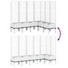 Vidaxl Garden Planter With Trellis, White, 160X120X142 Cm, Pp