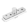 2pcs Silver Pivot Hinge Stainless Steel Concealing Hinge Rotating Rotating Door Hinge  Door Hinges