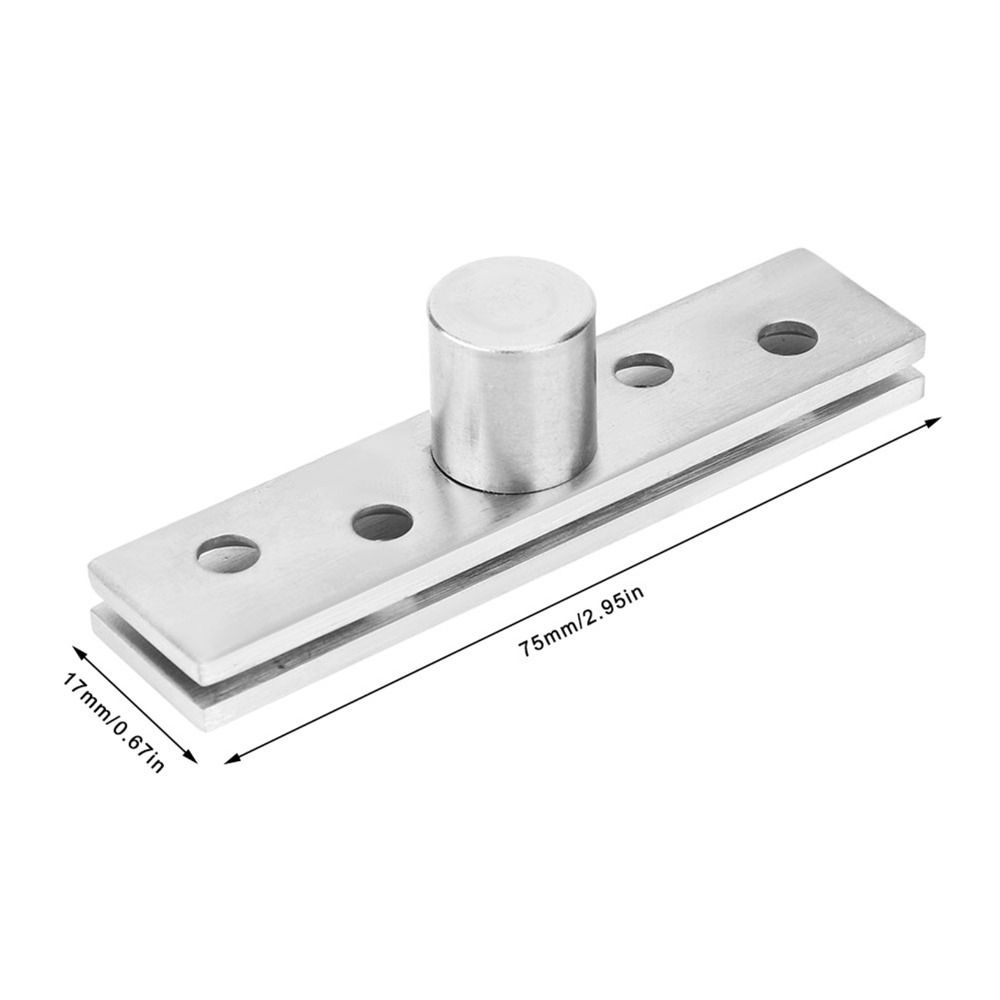 2pcs Silver Pivot Hinge Stainless Steel Concealing Hinge Rotating Rotating Door Hinge Door Hinges