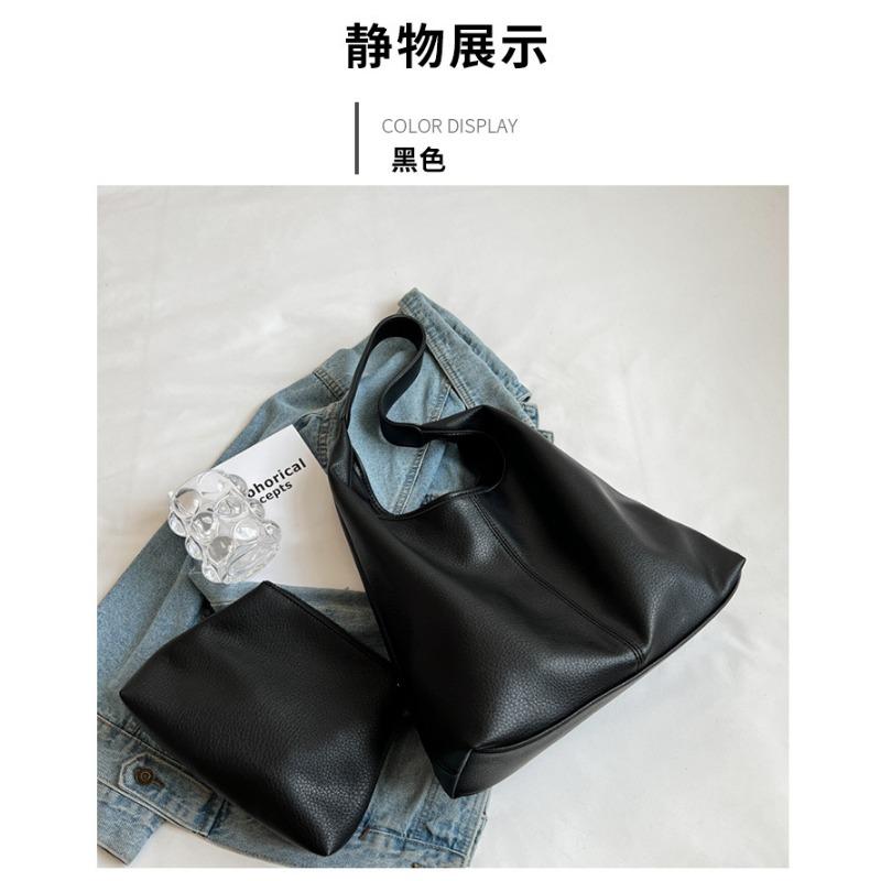 Sense Big Bag Women's Large-capacity New Fashion Shoulder Bag Versatile Commuter Child and Mother Tote Bucket Bag