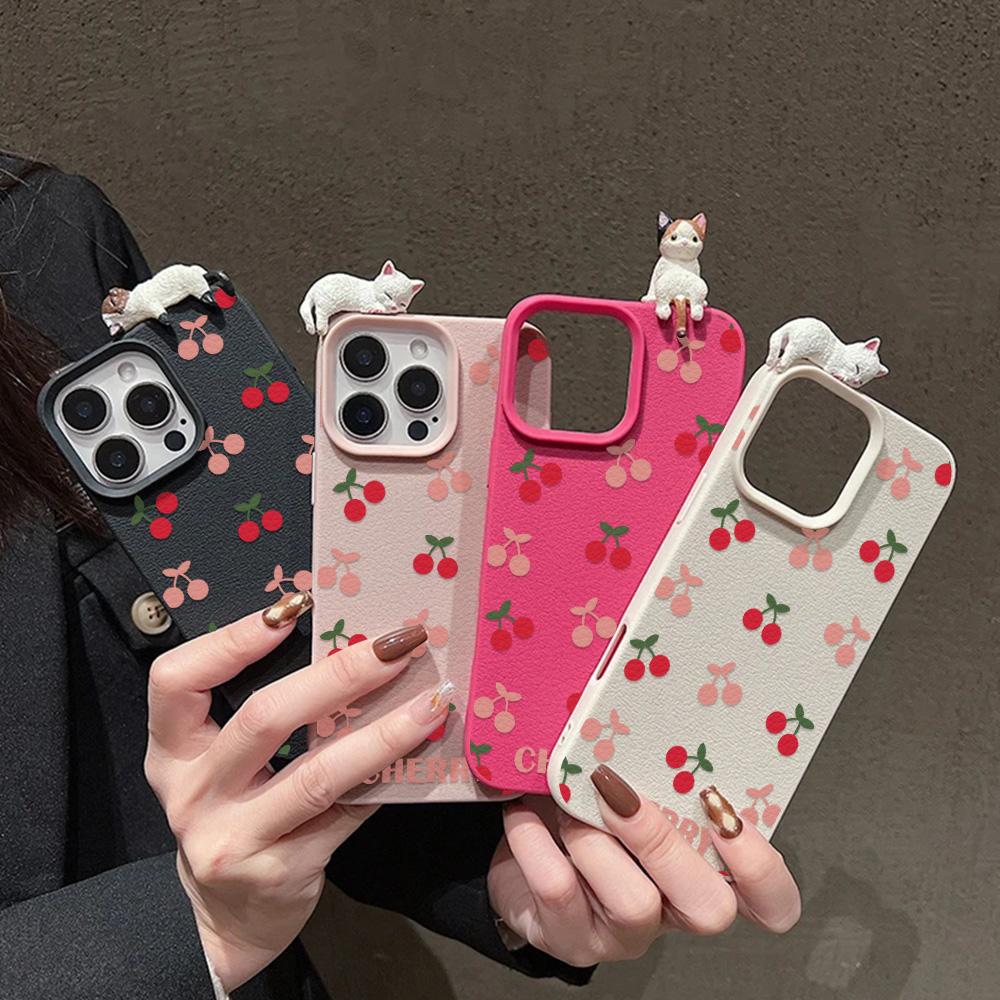 3D Phone Case for iPhone 11 13 17 Pro Max 17 Air Case iPhone 13 15 16 Pro Max 12 14 Pro Max 14 15 Plus Cute 3D Kitten Cartoon Leather