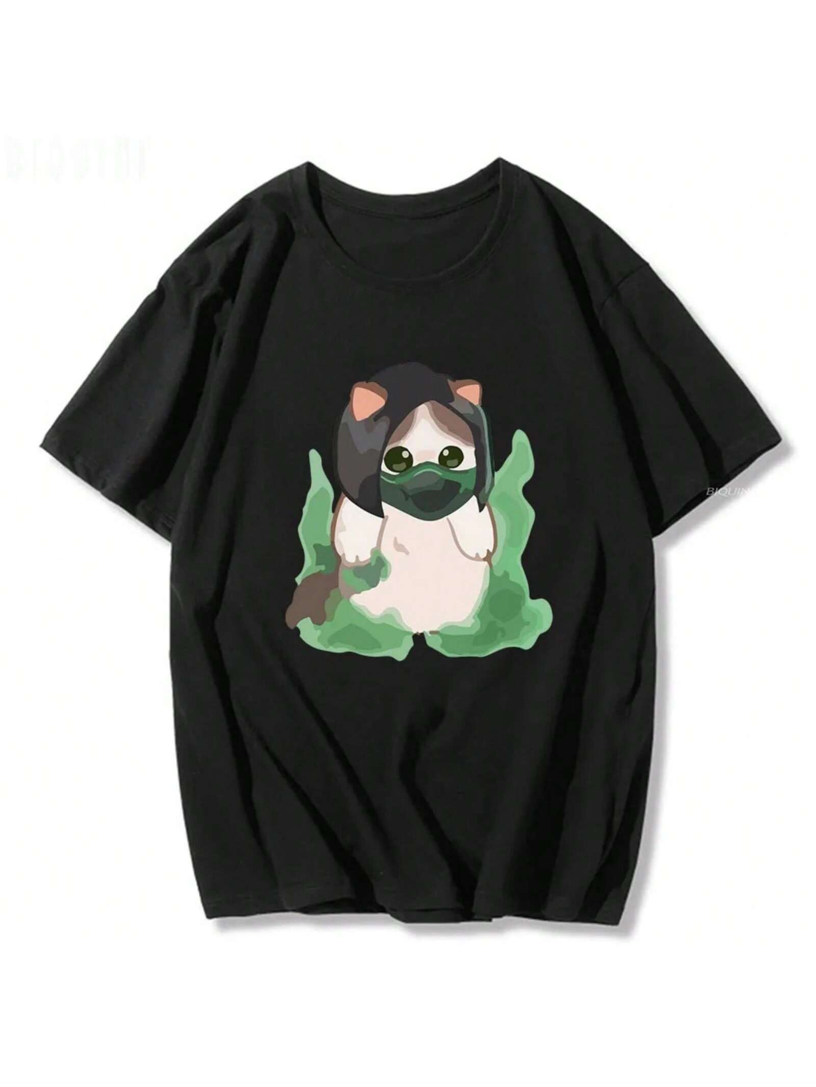 Viper Cat Cartoon unisex And Wounisex T Shirt Valorant Game Pure Cotton 2022 New Arrival Summer Unisex Surprised Penguin Harajuku Tops S разноцветный