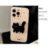 Cute polka dot cat stand phone case suitable for iPhone 17, 14 Pro Max, iPhone 15, soft case for iPhone 16
