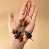 Wooden Fu Lu Treasure Gourd Car Pendant Ornament