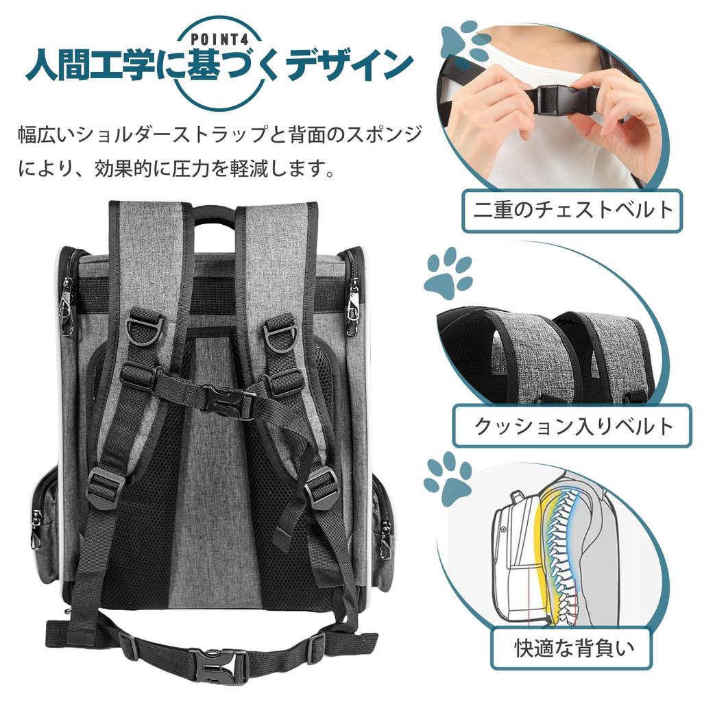 Okiki Expandable Pet Carrier for Dogs and Ideal for Hospital and Disaster Large Spaceship Design with Two Windows and Curtains for Small Dogs and Cats