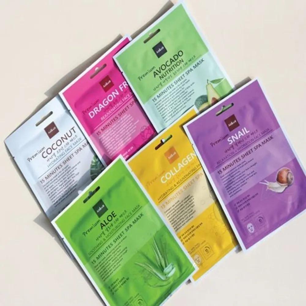 ATTICELL Hydration Mask Pack 30 Sheets Aloe Collagen Snail Dragon Fruit 30 aloe sheets