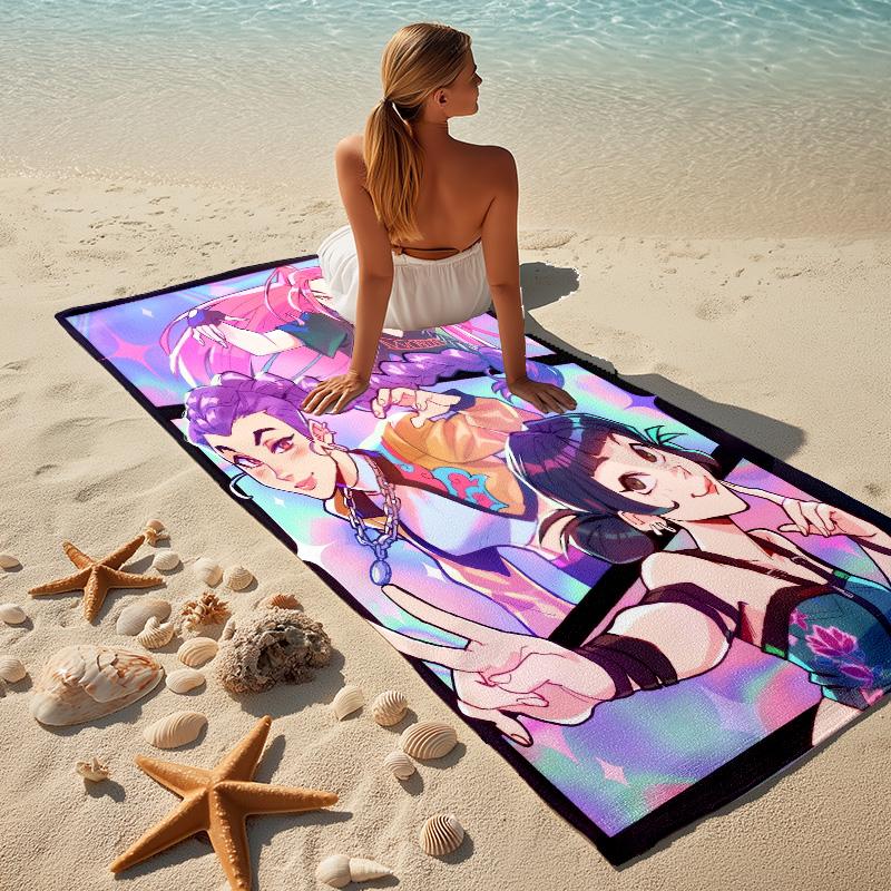 Fantasy Heroes Stylish Digital Printing Beach Towel Quick Drying Absorbent Blanket For Beach Pool Gym Travel Christmas Gift C9211287