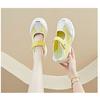 Fashion Weightlight mary jane shoes women's canvas shoes woman low wedge heel loafer fashion patchwork mesh shoes ladies strappy flats