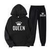 Men's Plus Size Hooded Sweatshirt & Jogger Set - Thickened Casual Sportswear for Autumn/Winter