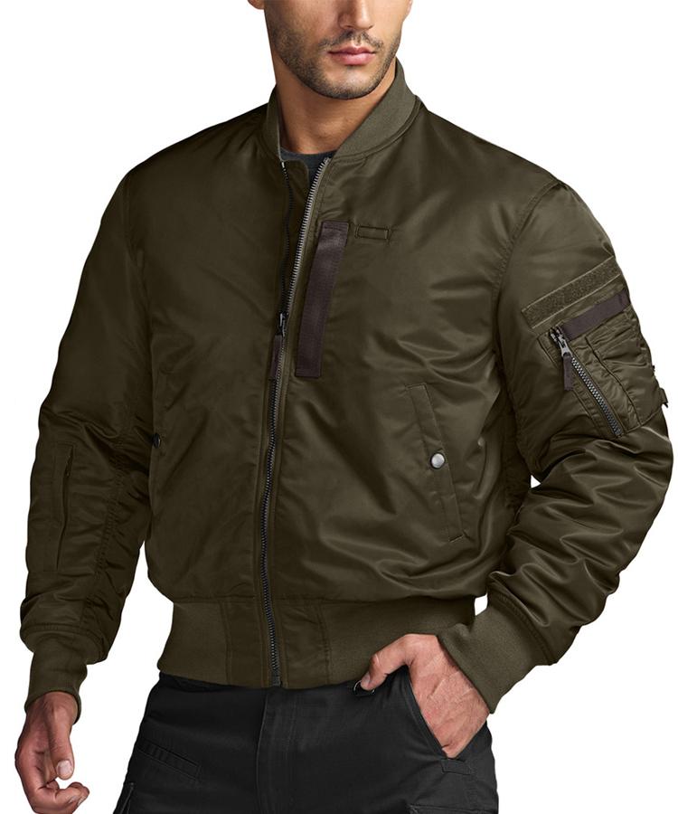 Cqr Padded Ma-1 Bomber Jacket Multi-Pocket