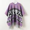 Geometric Deer Autumn And Winter Men'S And Women'S Color Matching Double-Sided Shawl With Imitation Cashmere High-End Warm Fringed Scarf Cape