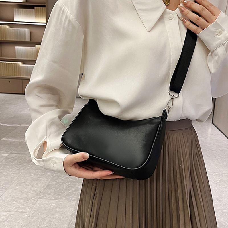 Fashion Ladies Hobos Underarm Bag Simple Women Shoulder Crossbody Bags Female Girls Small Handbags with Purse