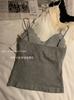 New non-marking lace beauty back sling vest women's inner anti-light outer wear integrated fixed cup with chest pad wrap