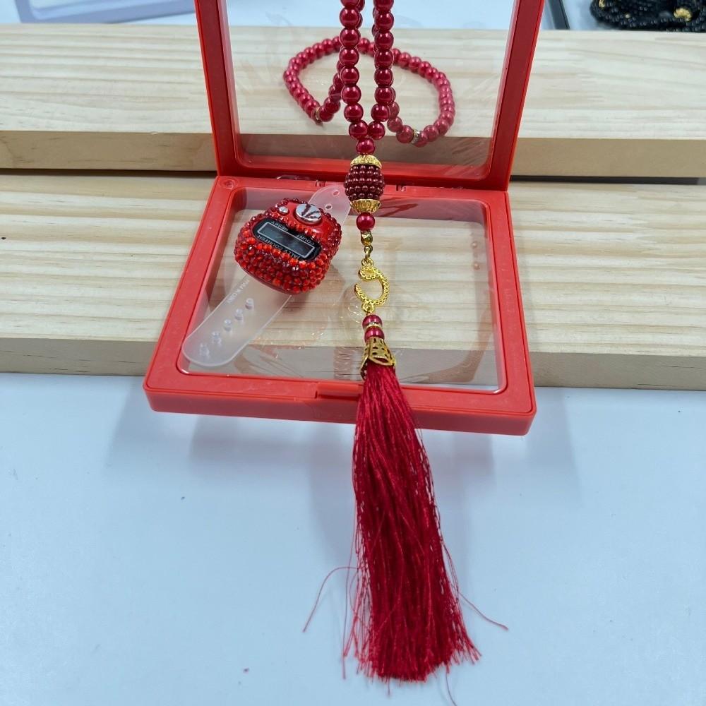 2pcs/box 99-Prayer Tasbih Beads Prayer Beads Resettable Rosary Bracelet  Eid Celebration