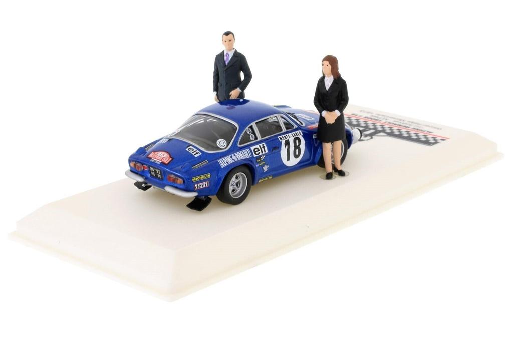 IXO Alpine Renault 1800 S 1973 Monte Carlo Rally Winner with Petit 1/43 #18 Figure, J.C. Andruet/M.
