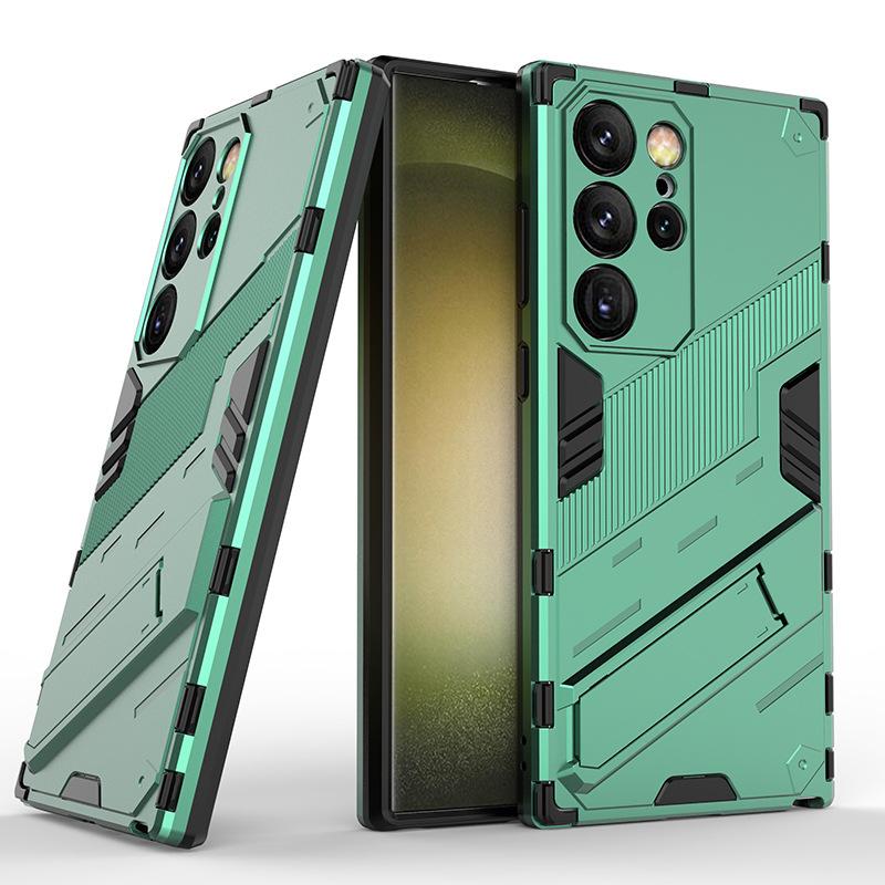 Applicable to Samsung S26Ultra punk phone case male S25Ultra bracket S24Ultra anti-drop protective case