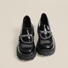 Thick -Soled British Style High -Heeled Loafers Women 'S Summer Black Single Shoes Retro French Niche Sweet And Cool Mary Jane Small Leather Shoes