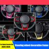 Car steering wheel panel decorative sticker interior modification parts For Subaru Forester 6th 2025 2026