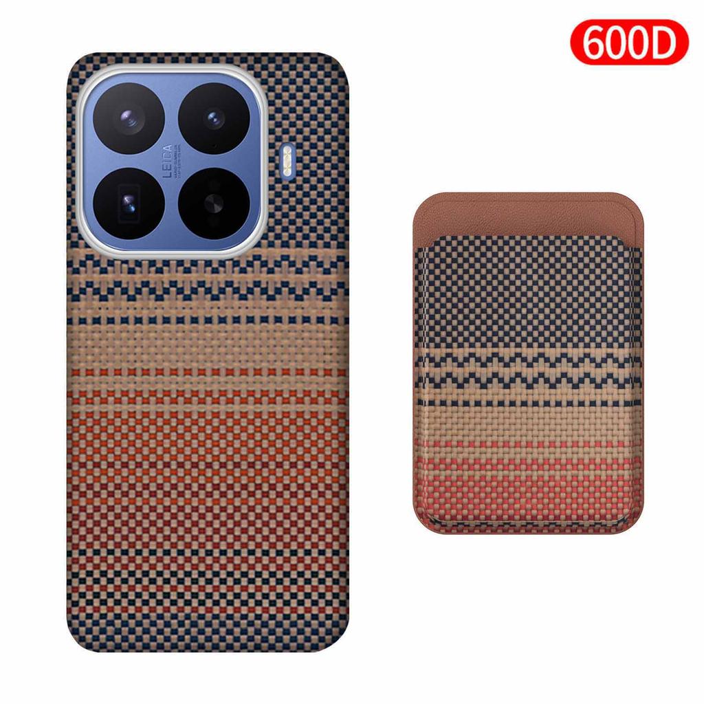 Per Xiaomi 17 T Pro/Xiaomi 17 T Custodia Tessuto Fibra Aramidica Kevlar Carbonio 600D 1500D Cover Rigida Sottile Magnetica Nera Sottile Leggera Rossa