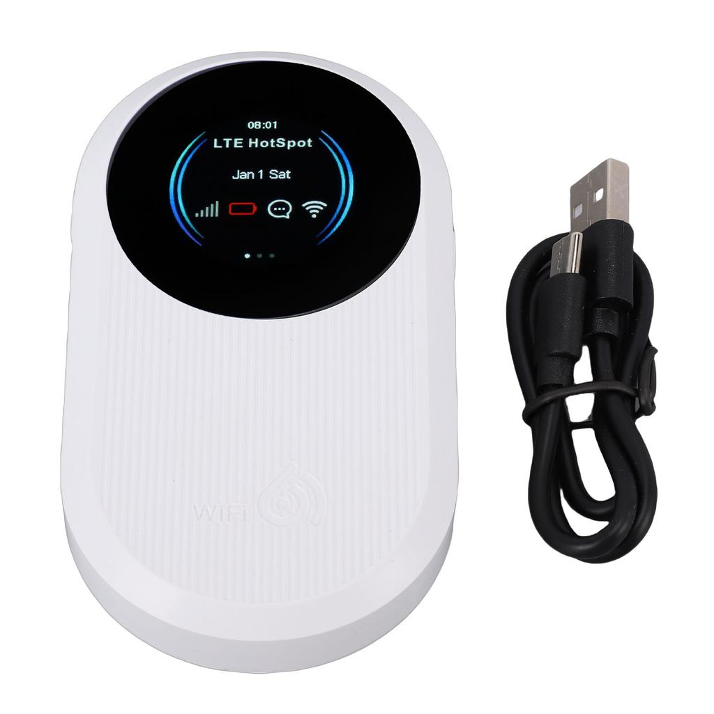 4G LTE Mobile Hotspot Router 3000mAh 300Mbps Portable WiFi6 Hotspot with SIM Card Slot for B1 B3 B5 B7 B8 B20 B38 B40