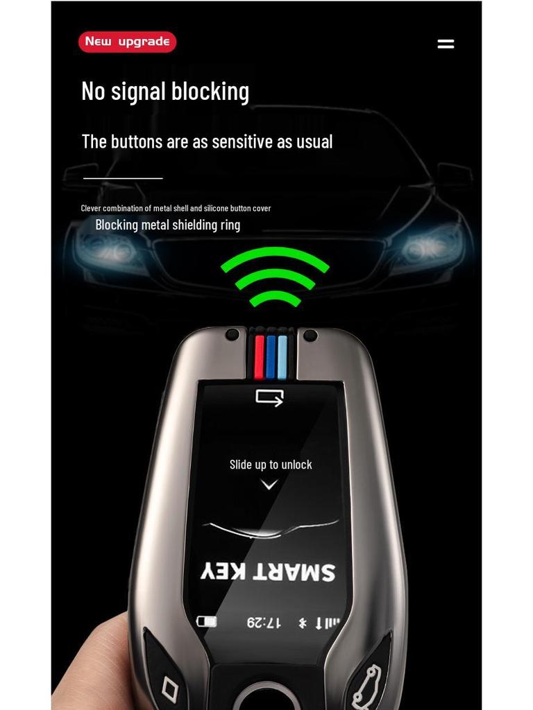 BMW Key Shell for X7 730li, X5 Series 530, and 6 Series GT LCD Screens