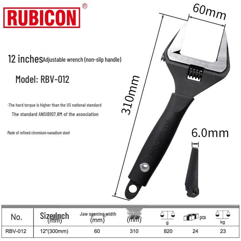 Robin Hood Japanese Ultra-Thin Adjustable Wrench Standard