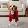 Festive Warm New Year Dog Hoodie Blessing Comfortable Winter Puppy Clothes with Drawstring Thicken Dog Sweater Party