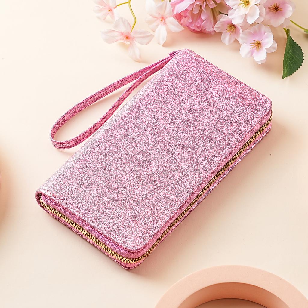 Women Wallets Long Wallet with Beads, Sequins & Glitter - Clutch Purse, Coin Pouch & Card Holder