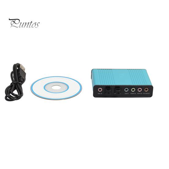 Placă de sunet audio optică USB 2.0 externă cu 6 canale 5.1 pentru notebook laptop PC