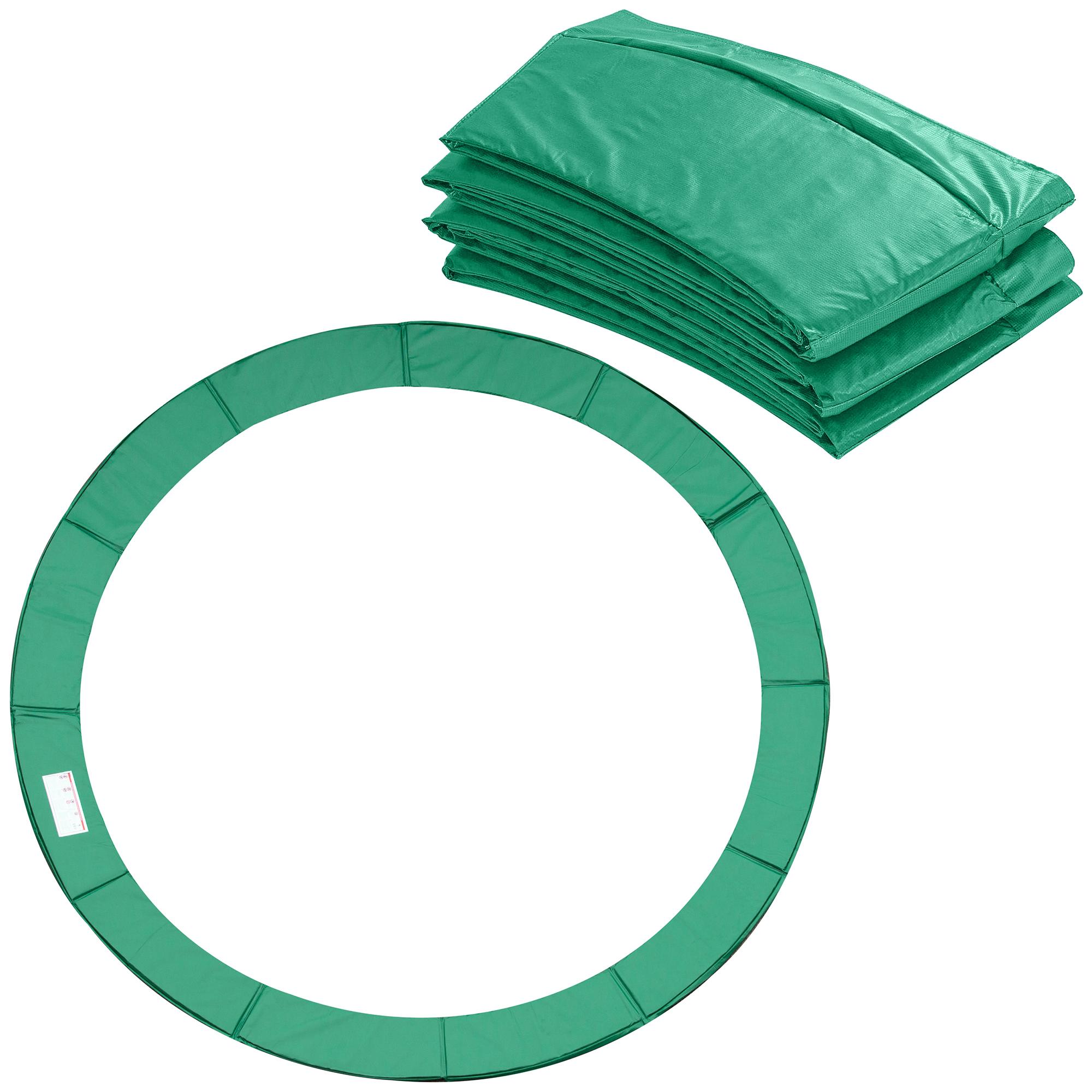 Housse de ressort de trampoline 12 pieds Plastique Coussin de trampoline de rechange Protection de sécurité Vert
