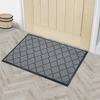 Geometric Anti-Slip Mud Wiping Door Mat - Wear-Resistant Rubber, Polypropylene